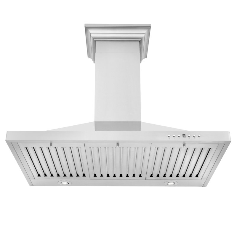 30" 400 CFM Convertible Wall Mount Range Hood, 36" W, Stainless Steel