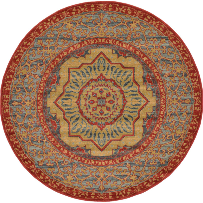 Ophelia Oriental Indoor Rug, Round 6'1"