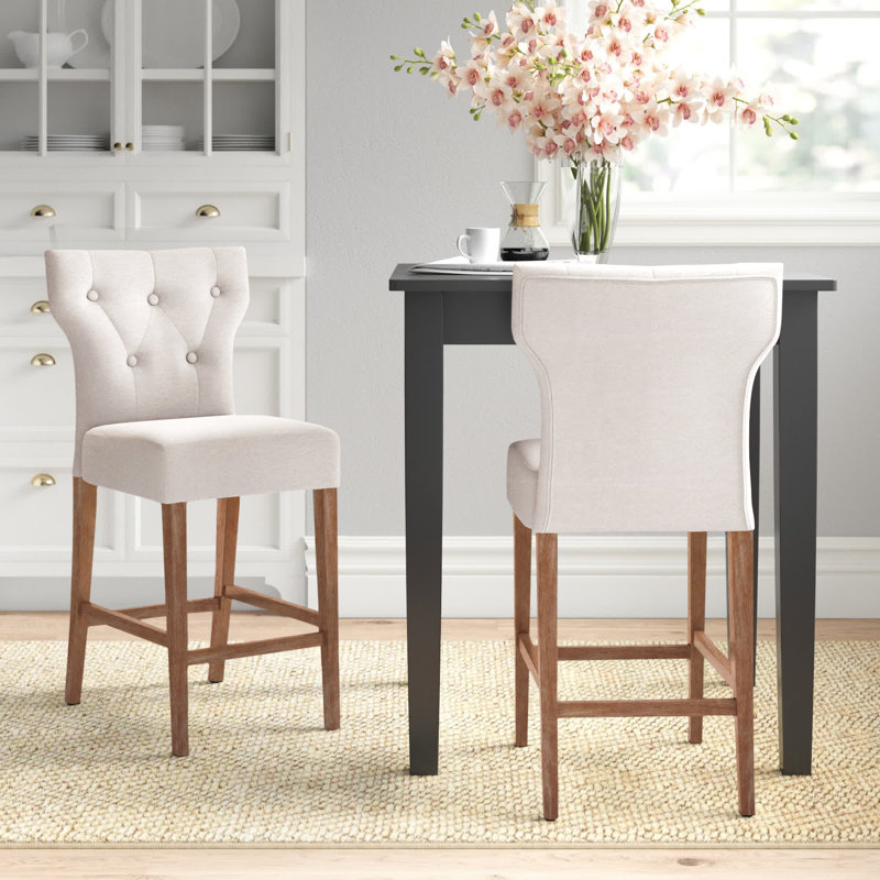 Tabouret de comptoir 25 po Bettijane, Beige, Naturel