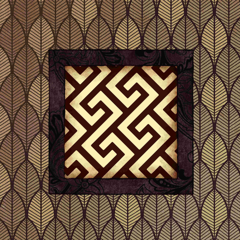 " Brown Patterns ", 20" H x 20" W  