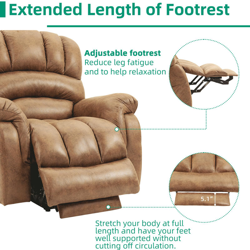 Fauteuil inclinable électrique lève-personne standard de 40,98 po Quartney