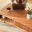 Table basse en bois massif au design rétro