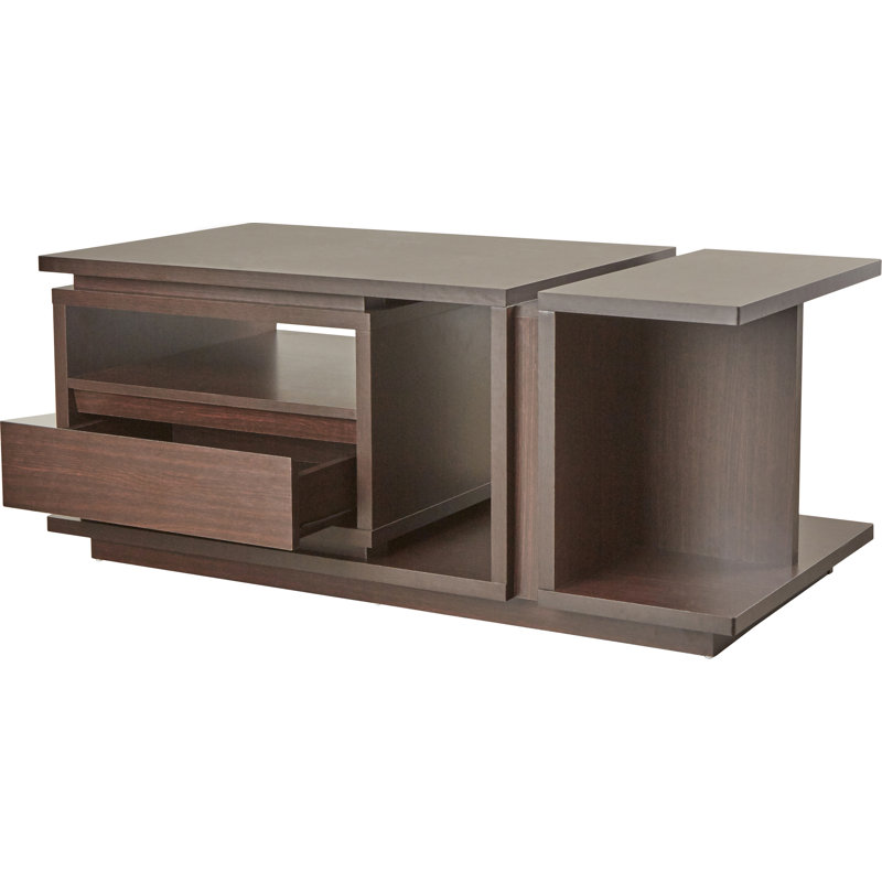 Parkton Floor Shelf Coffee Table with Storage