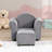 Recliner Chair, Kids Upholstered Couch With Ottoman
