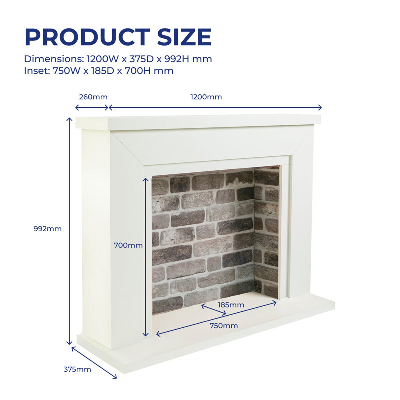 Farlington Electric Stove Suite, White/Grey