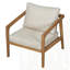 Fauteuil club d'extérieur en bois d'acacia (ensemble de 2)
