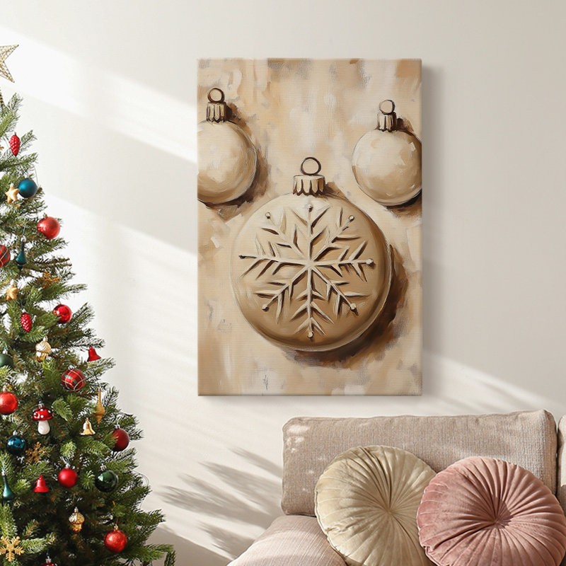 Art des Fêtes de Noël - Toile tendue avec châssis - Série 2-CXCVII, H 36 po x l 24 po