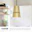Luminaire suspendu conique à 1 lumière Castor-64113597