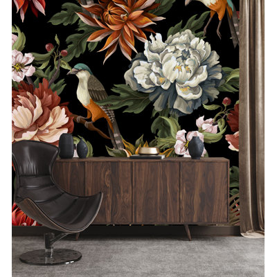 Deridre Floral Wall Mural