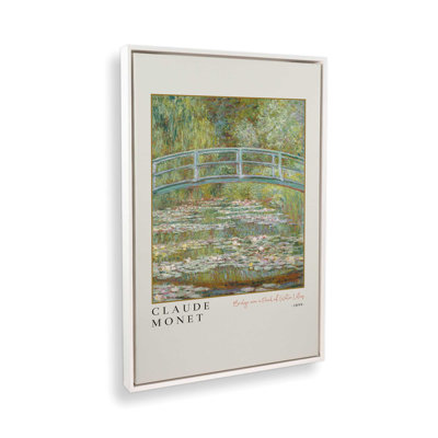 Pont sur un étang de nénuphars par Monet v3