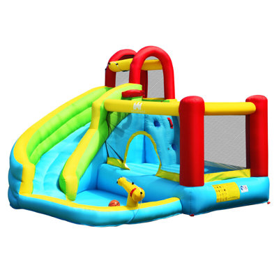 10.5' x 11' Bounce House with Water Slide
