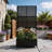 Metal Planter Box with Trellis and Wheels-875720062