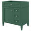 Meuble-lavabo de salle de bain sans lavabo supérieur, armoire de rangement moderne avec 2 tiroirs et un tiroir basculant-238564674-238564697