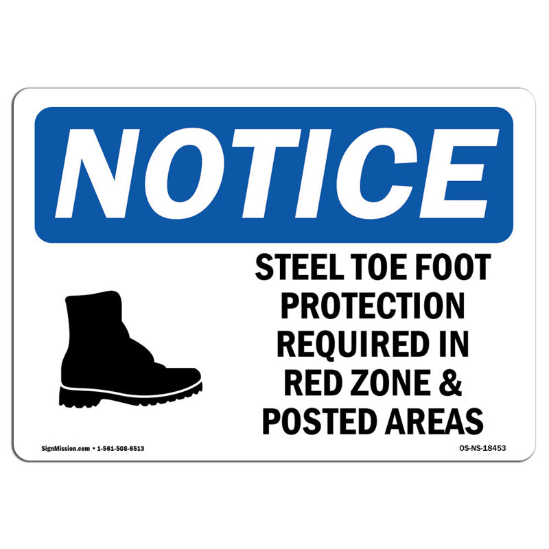Notice Sign, 12" H x 18" W x 0.1" D