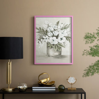 Cottage Bouquet II Framed Print - Solid Wood