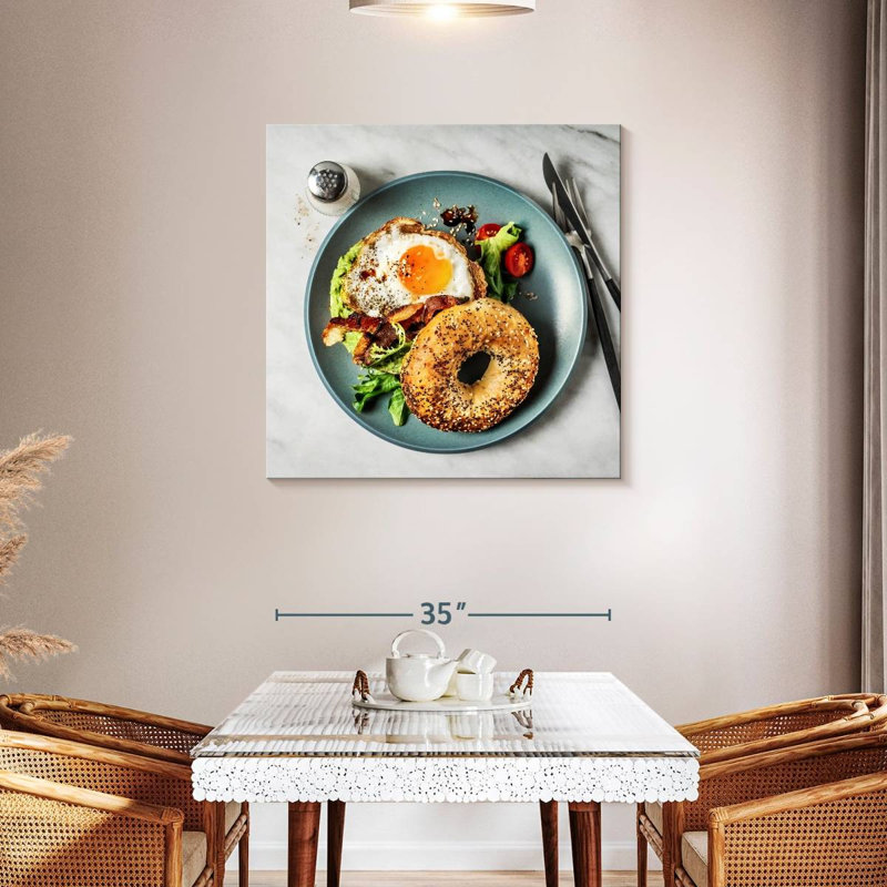Yarlin Bagel Sandwich, 36" H x 36" W