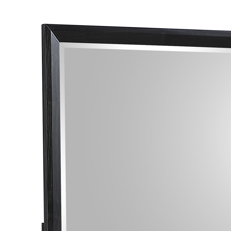 Miroir traditionnel en bois | Idée de cadeau, 38,6 po x 38,6 po, Noyer