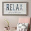 Relax - art textuel sur toile encadré-1880241098