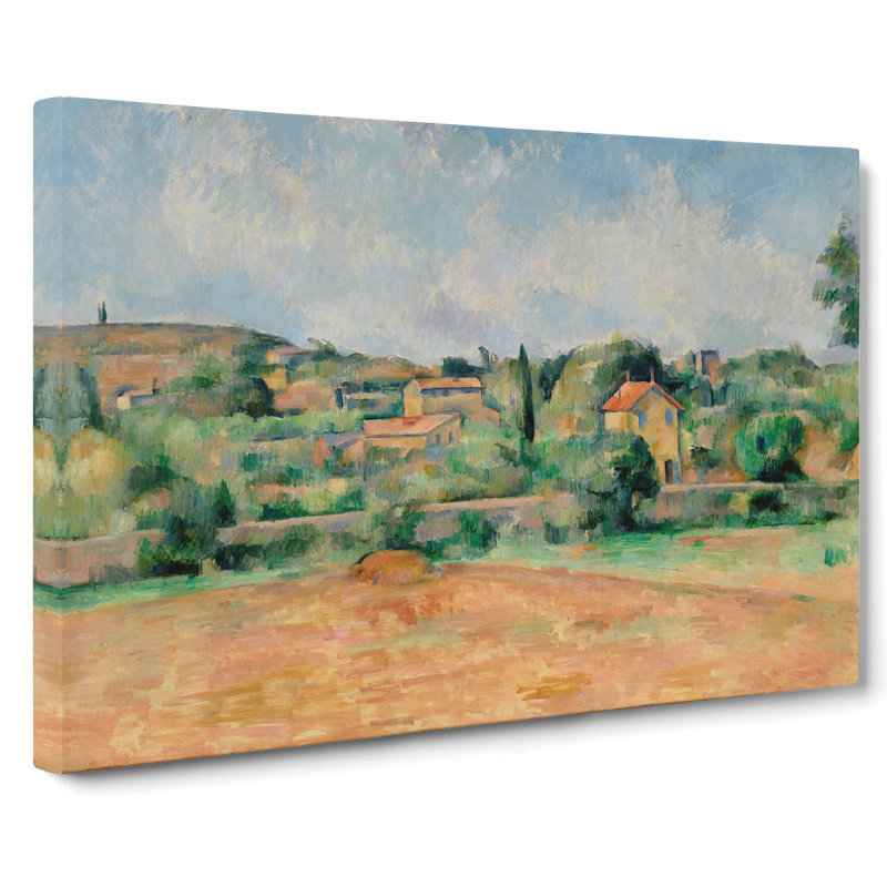 The Red Earth by Paul Cezanne - Wrapped Canvas Painting, 50cm H x 76cm W x 3cm D