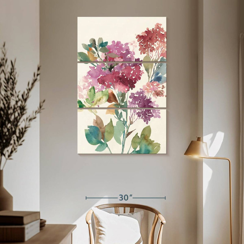 Avery Sweet Hydrangea I, 65" H x 42" W