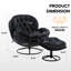 Fauteuil d'appoint avec repose-pieds Anouk-34165097