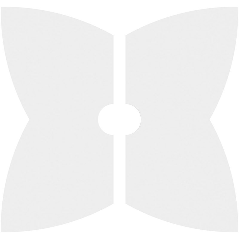 Médaillon de plafond contemporain en PVC de qualité architecturale 34 po x P 7 po x P 11 3/4 po x P 1 po