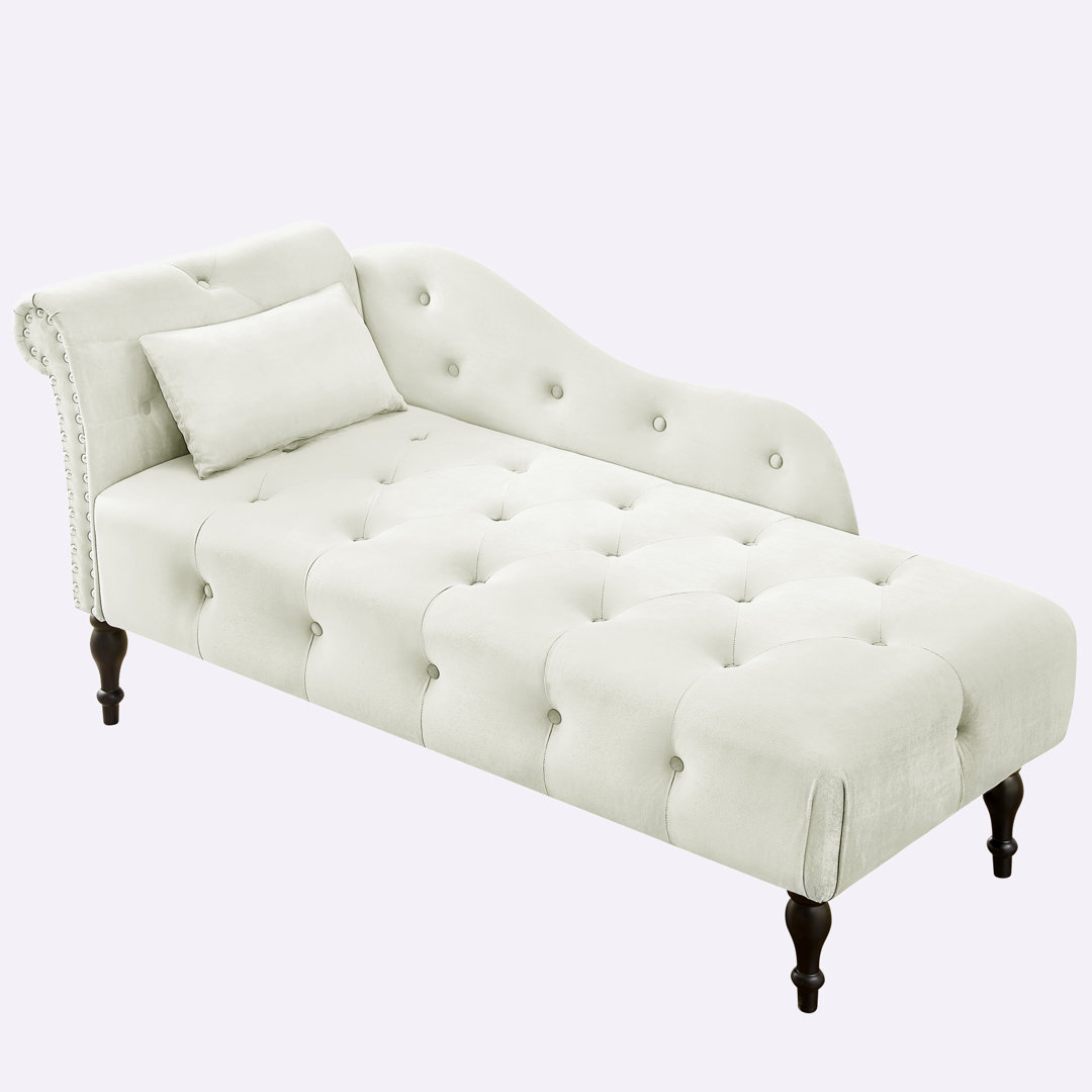 Rikaya Velvet Upholstered Bench Canora Grey Upholstery 