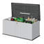 JolyDale 142cm W 600L Polyethylene Plastic Lockable Deck Box in White