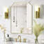 Miroir mural arqué en fer pour salle de bain et chambre à coucher-1011175140-1011175145