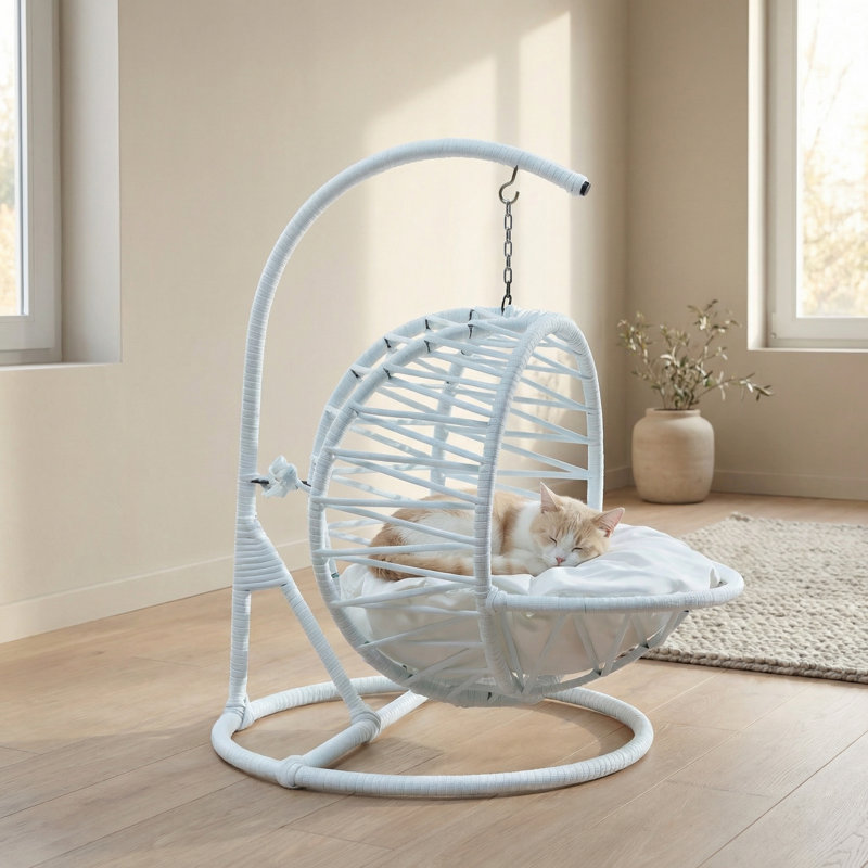 Lit pour chat avec coussin Hazel, Blanc
