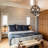 20" Farmhouse 3-Light Geometric Chandelier Dimmable