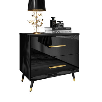 Wyandotte 55cm W Manufactured Wood Bedside Table