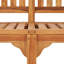 Banc de banane Cottrell, intérieur / extérieur, finition sablée fine, bois de teck massif