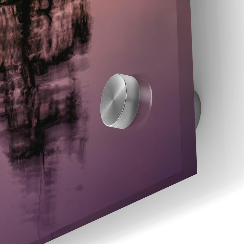 Art mural en verre Latitude Run «Lake Martin Twilight» par Rick Berk, H 24 po x l 36 po x P 0,2 po