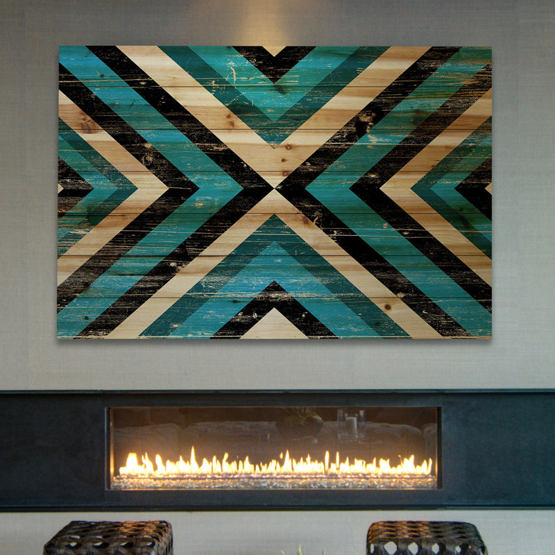 «Meet in Middle», reproduction sur bois, 40 po x 60 po
