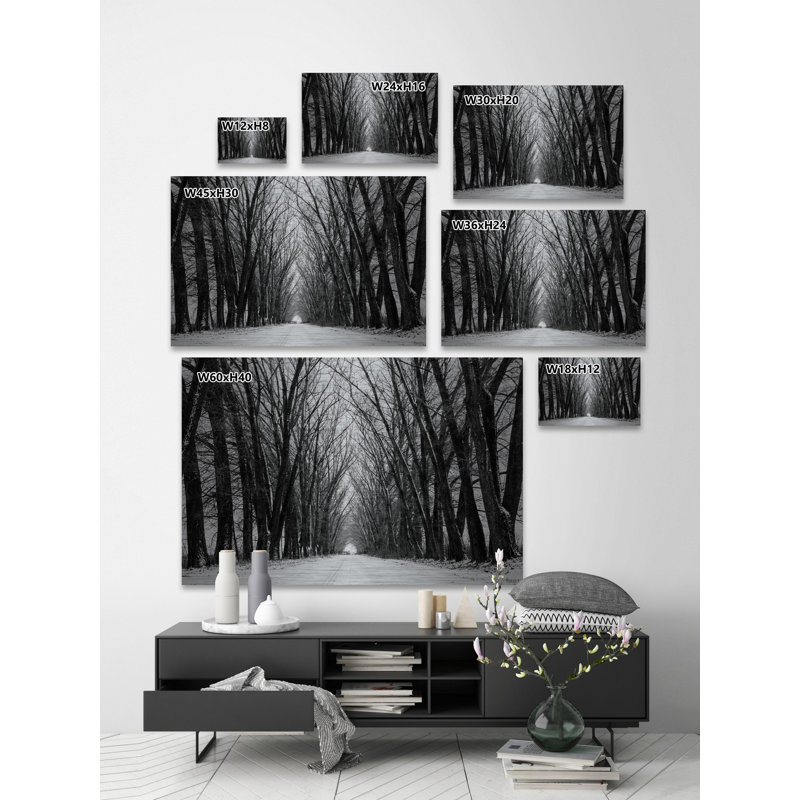 «Rows Of Trees» par Parvez Taj, reproduction sur métal, H 24 po x l 36 po x P 1,5 po