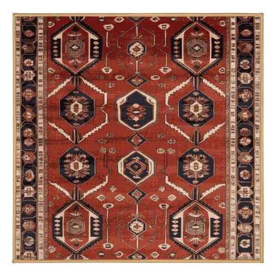 Tapis brun lavable à la machine