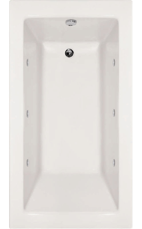 Sydney 72'' L Bathtub, Biscuit, Right, Satin Chrome