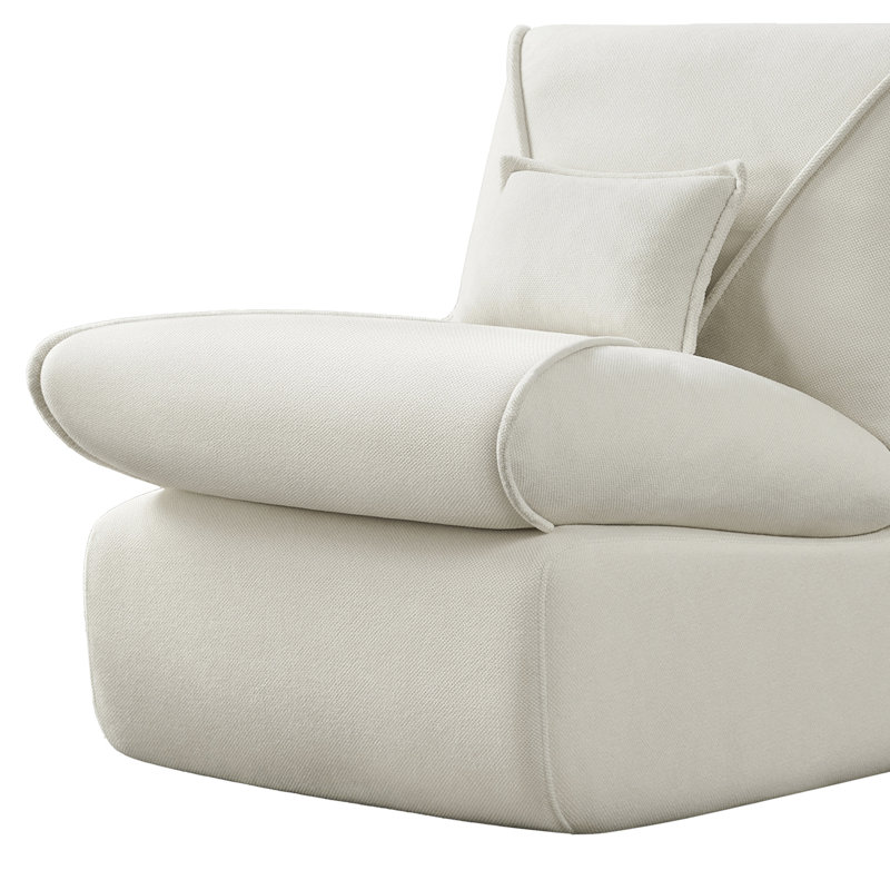 Canapé compact confortable avec repose-pieds pour des espaces de vie polyvalents