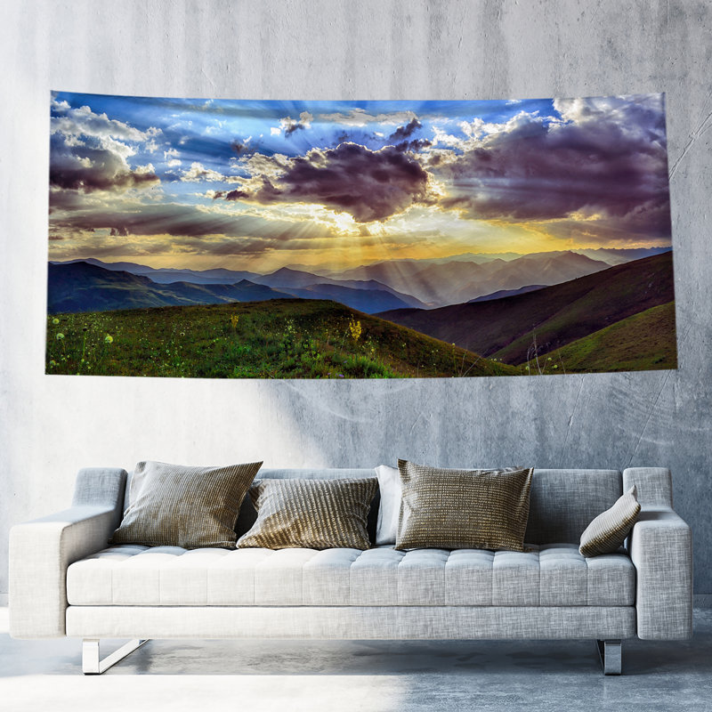 Tapisserie Planet science en bois de polyester avec accessoires de montage inclus