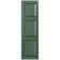 Custom Three Panel Cottage-Style Raised Panel Vinyl Shutters Pair
