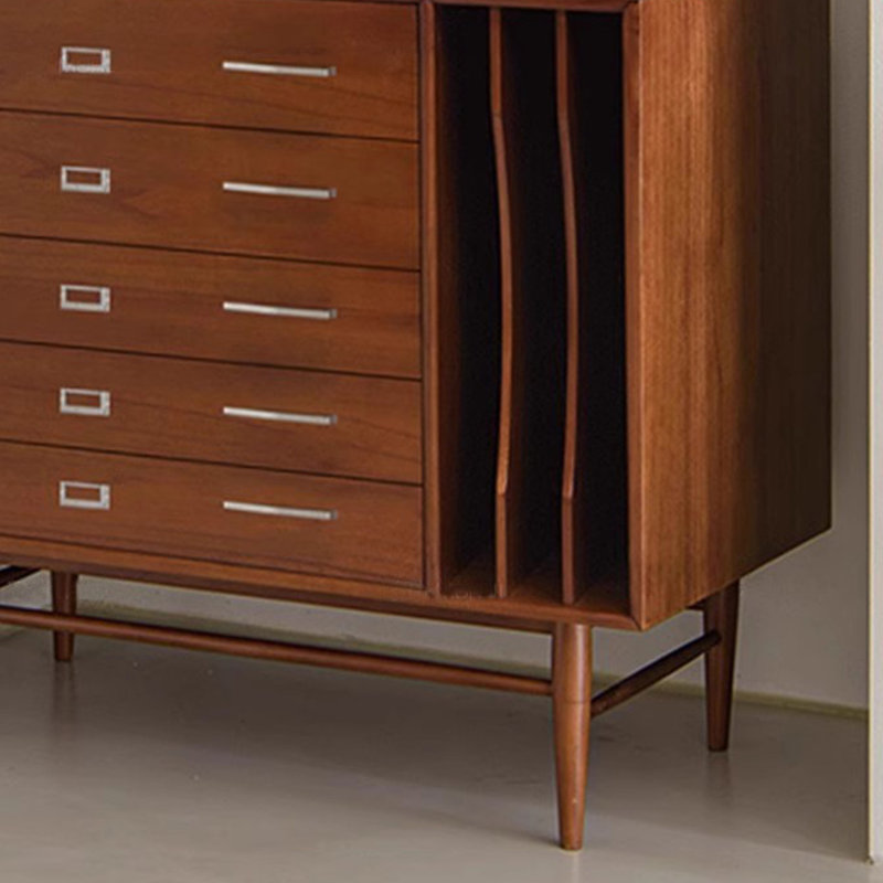 Retro French Style Romantic Accent Cabinet, Black