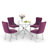 Keyari 4 - Person Pedestal Dining Set-1221459769-1221459774-1221459746