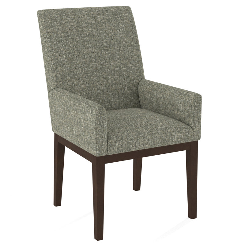 Upholstered Arm Chair, Salvador Butter, Nutmeg