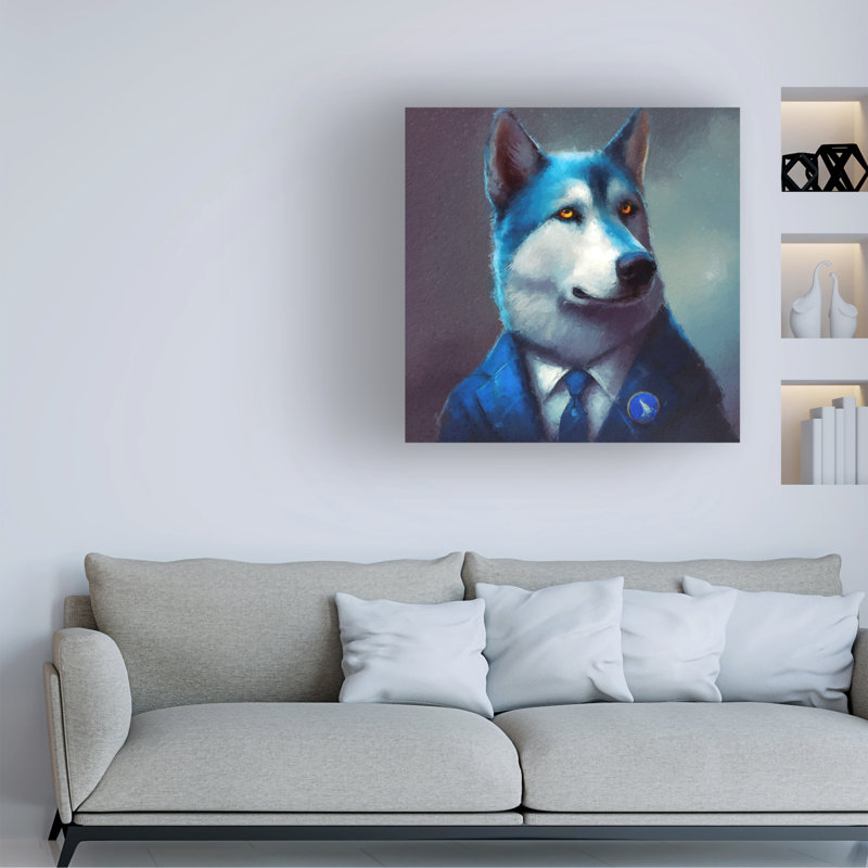 Art sur toile Sean Parnell, H 14 po x l 14 po