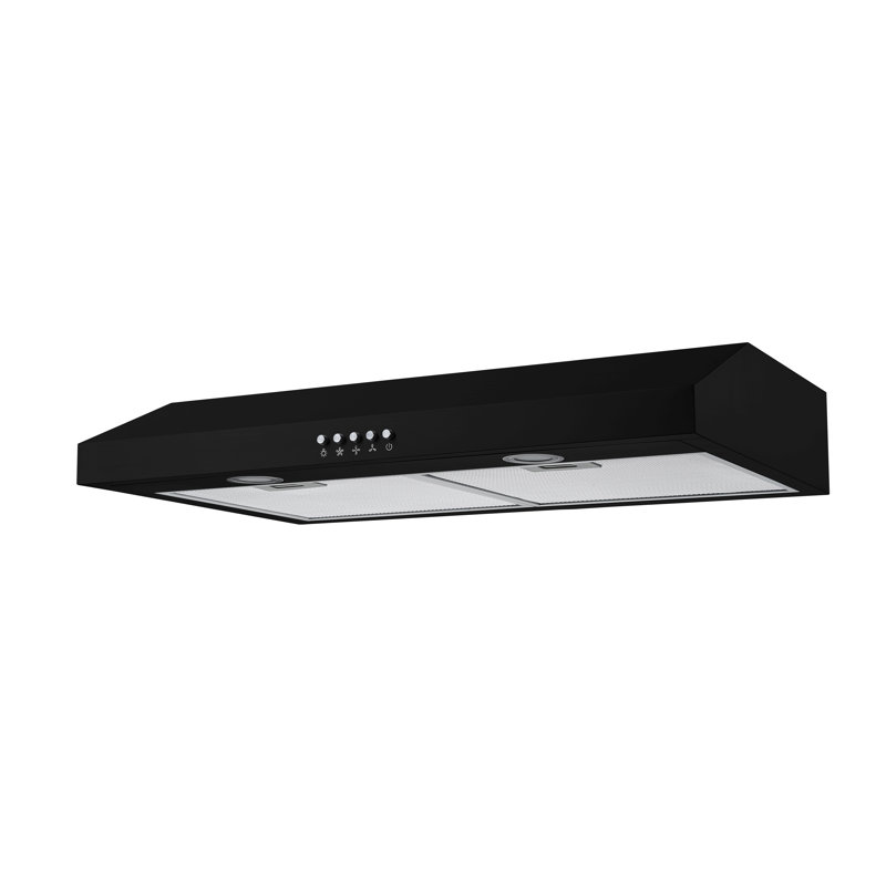 Hotte sous un meuble convertible 108 pouces 400 CFM 108C Series, Noir