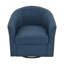 Aunna Nailhead Swivel Barrel Chair-327422289