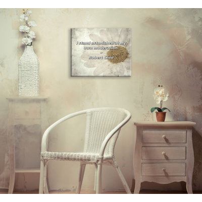 Artsy Quote "I stand astonished at my own moderation." By Robert Clive Gallery Wrapped Canvas