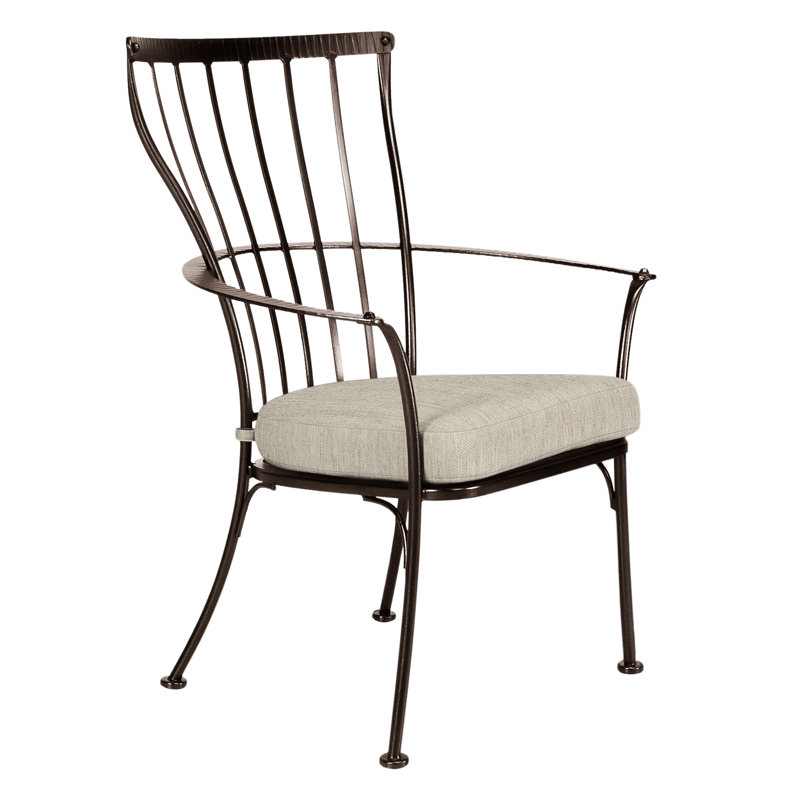 Monterra Outdoor Dining Armchair, Copper Creek, Harris Stone