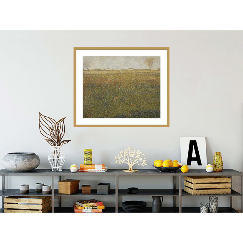 «La Luzerne Saint-Denis» par Georges Seurat, impression giclée encadrée, H 33,5 po x l 40,16 po